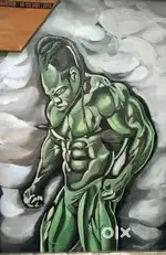 Gym Graffiti Wall Art Paintings