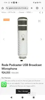 Rode microphone box packed