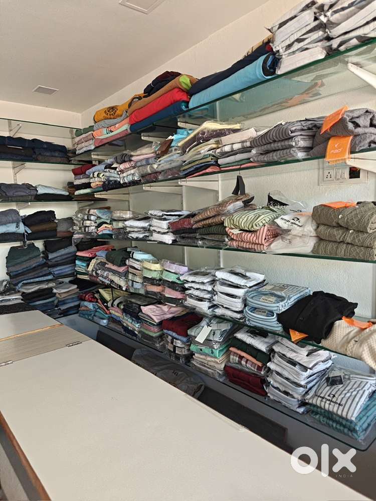 Mens wear shop for sale with furniture and stock