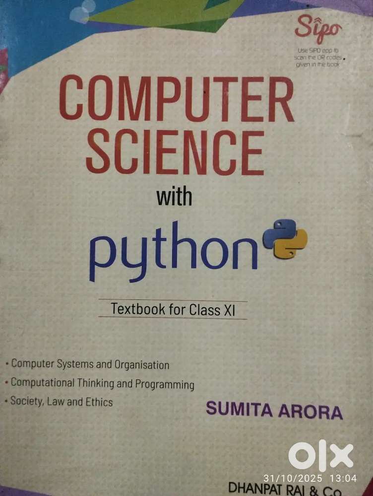 Computer science with phyton class 11