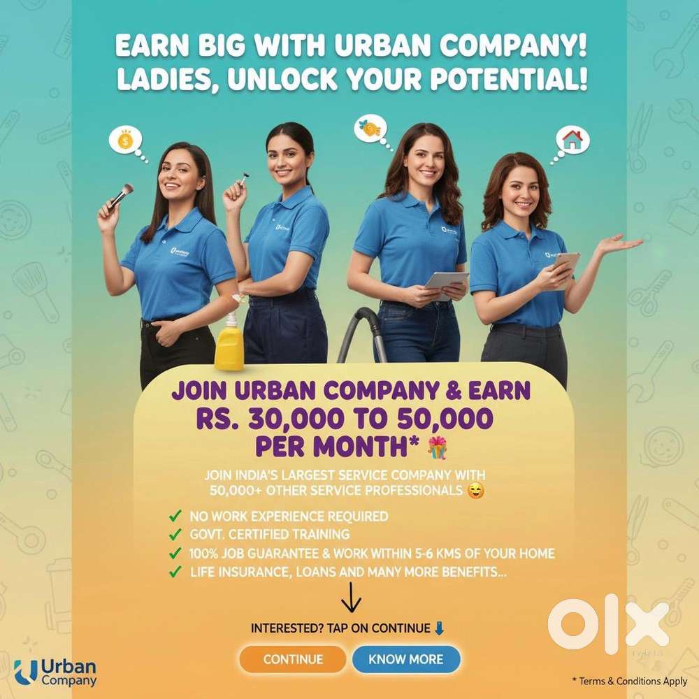 Women Required for Urban Company – No Experience Needed