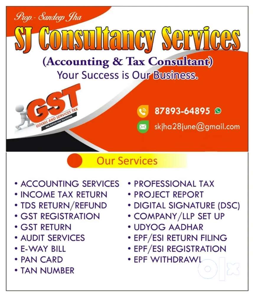 Contact me Income Tax, GST, EPF, Audit, Accounting Related Services