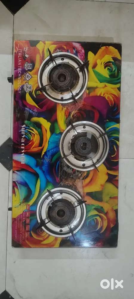 3 burner Automatic gas stove