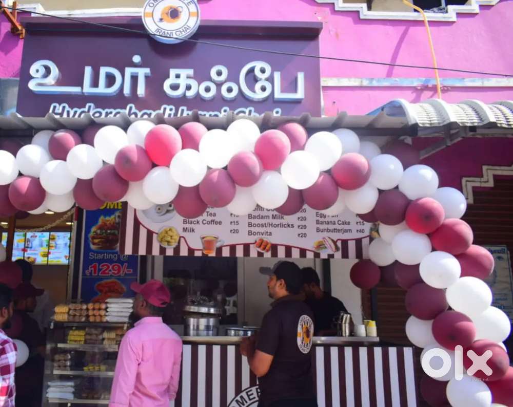 Omer cafe hydrabadi irani shop for sale in tambaram gandhi road