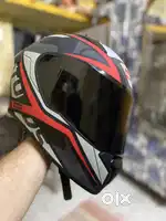 Studds Helment Thunder Edition with Black Visor And Extra Spoiler