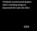 For sale 10 marla dublex
