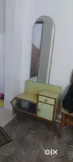 Dressing Table(Sagwan wood) with storage & Mirror