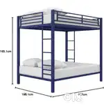 Unqiue Handicraft Full Bunk Bed for Kids, Metal Frame with Ladder