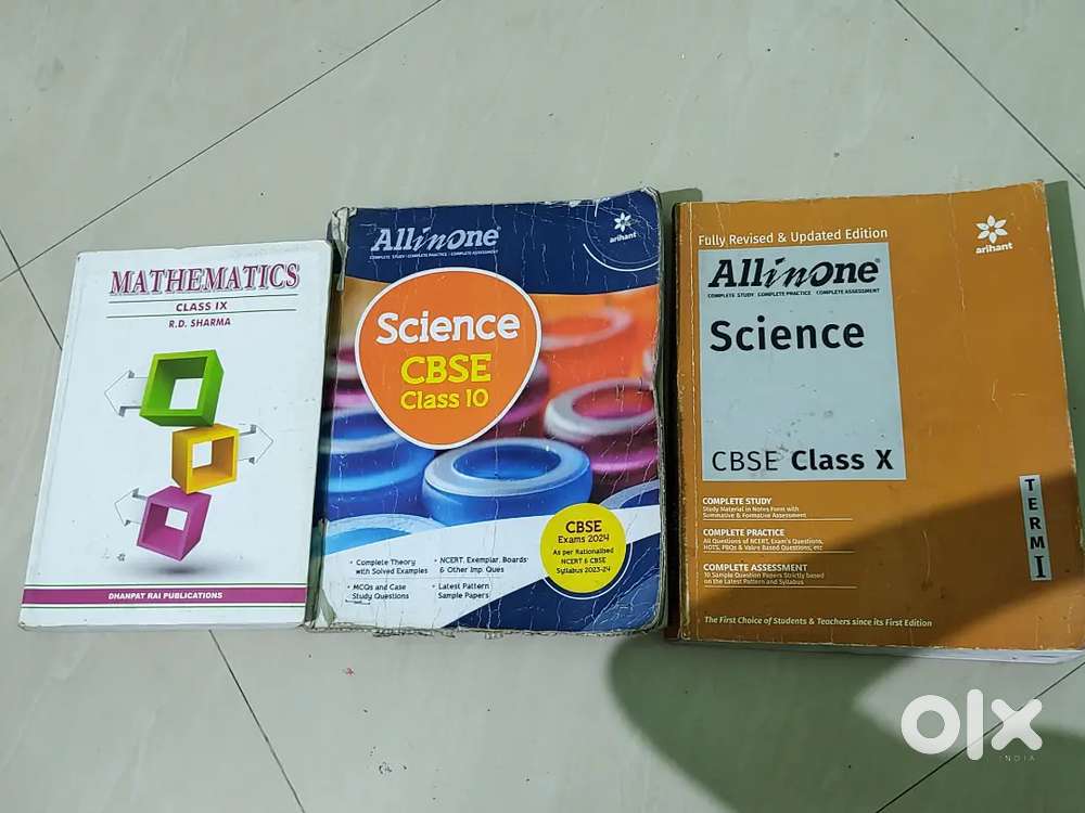 Class 10th All in one science/ rd Sharma class 9th