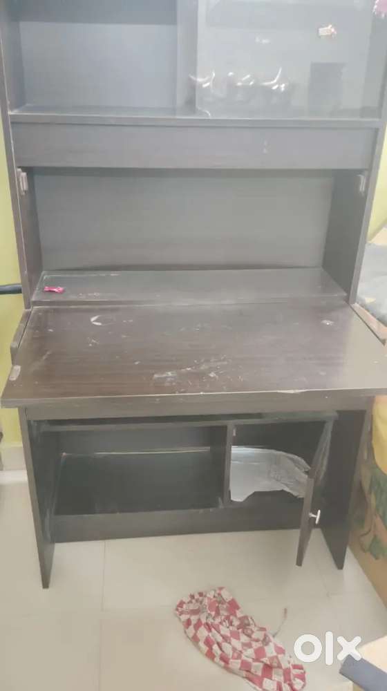 Bookshelf with study table