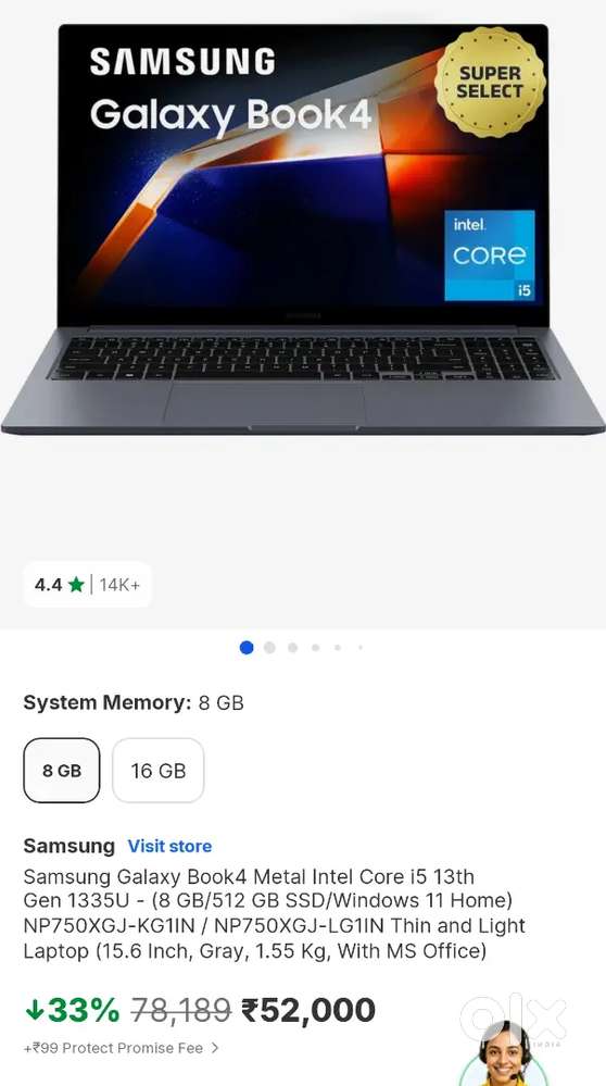 Samsung galaxy Book 4 laptop