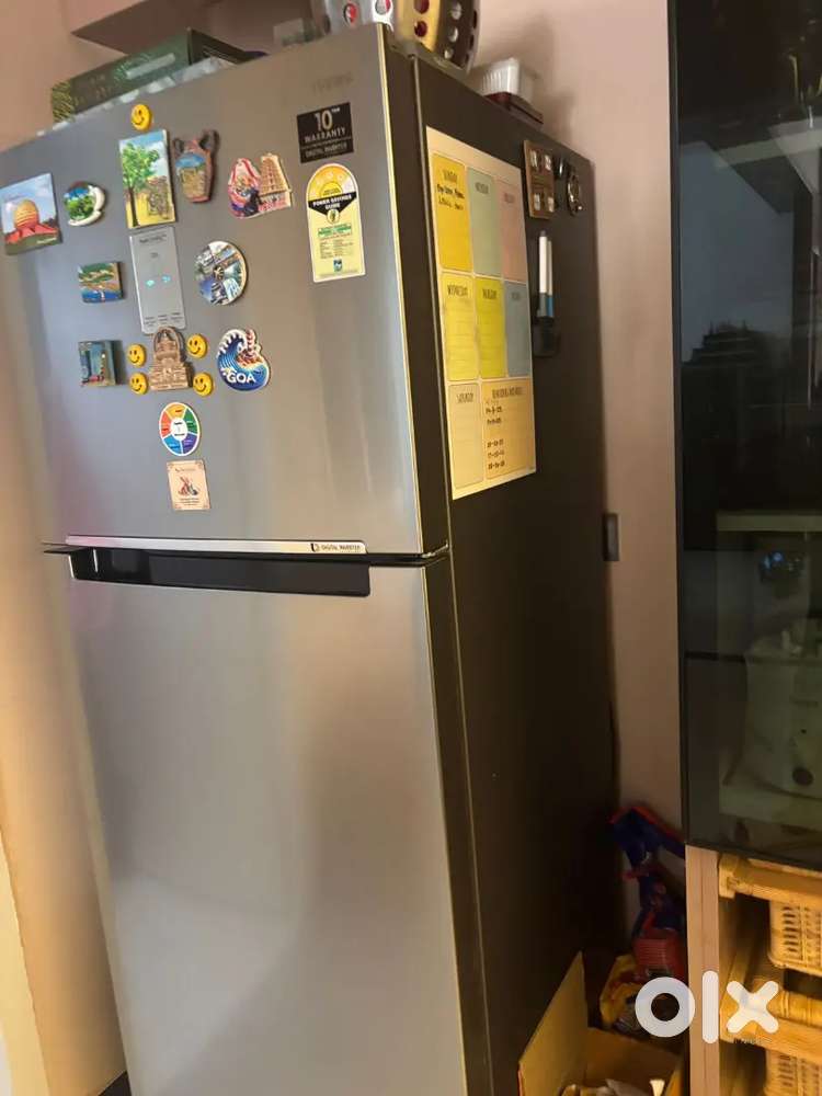 Samsung 465 ltrs double door metallic silver in perfect condition