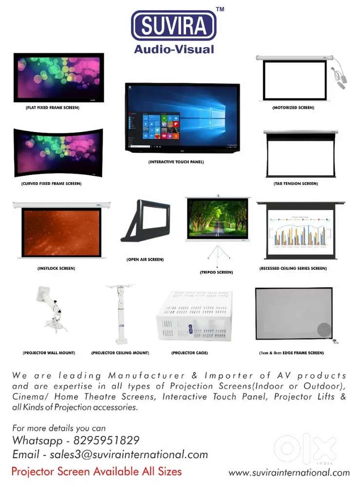 Projector Screen Available For Sale