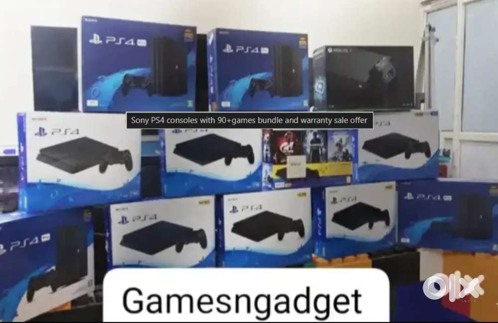 Sony PS4 consoles with 90+games bundle and warranty sale offer