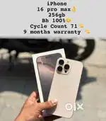 16pro max tra 256gb full kit with original adapter