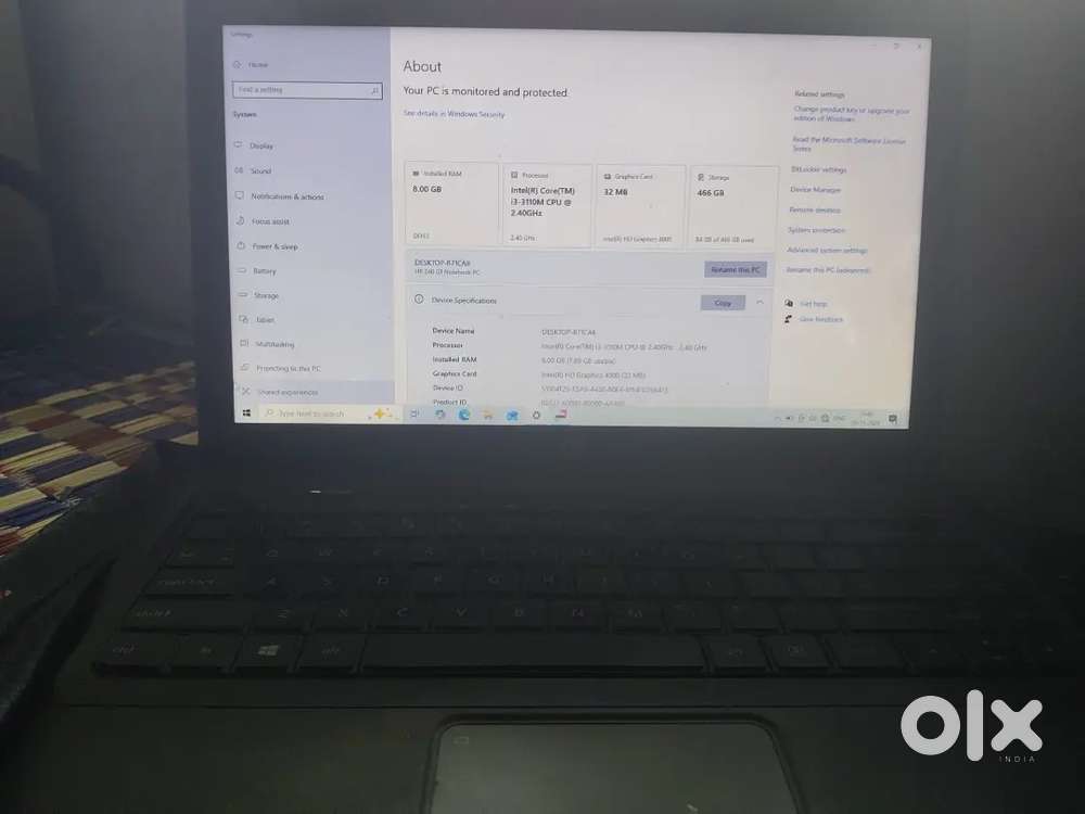 Hp 240 g3 laptop