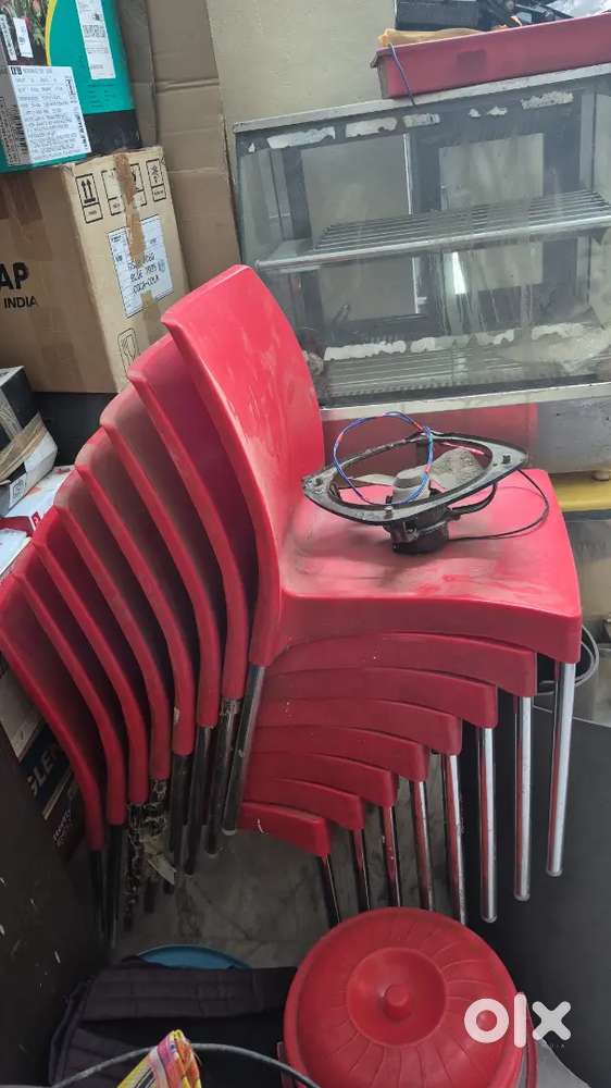 Hot display Warmer,microwave,2 tables,chairs.