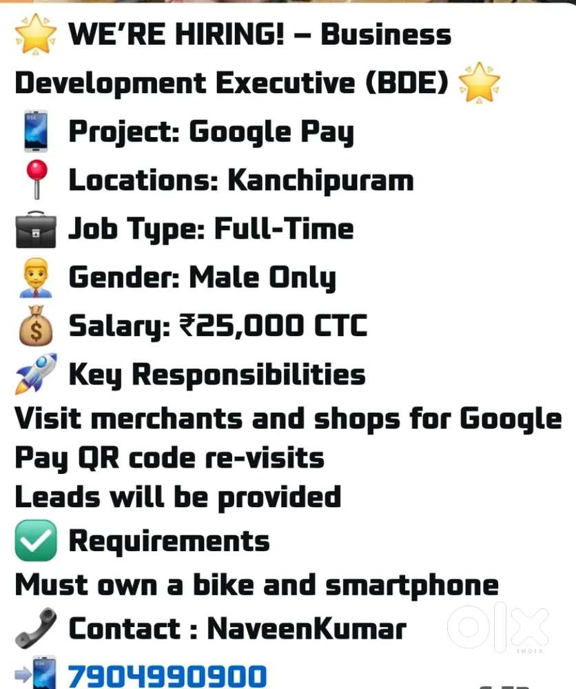 Gpay business development executive