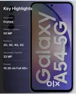 Samsung galaxy a54  5g   8g  256g
