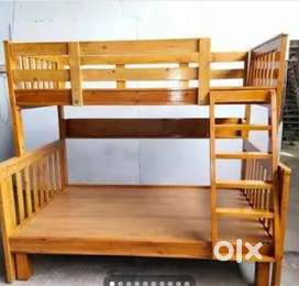 Teak wood bunker bed factory sales