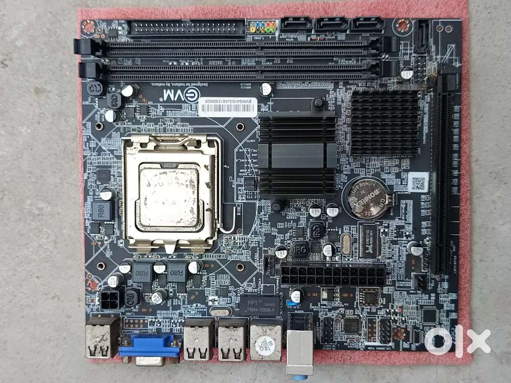 EVM G41 Motherboard dual core processor support with ddr3 Ram