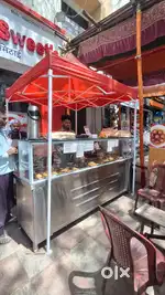 Sweet shop counte and gas bhatti, for sale
