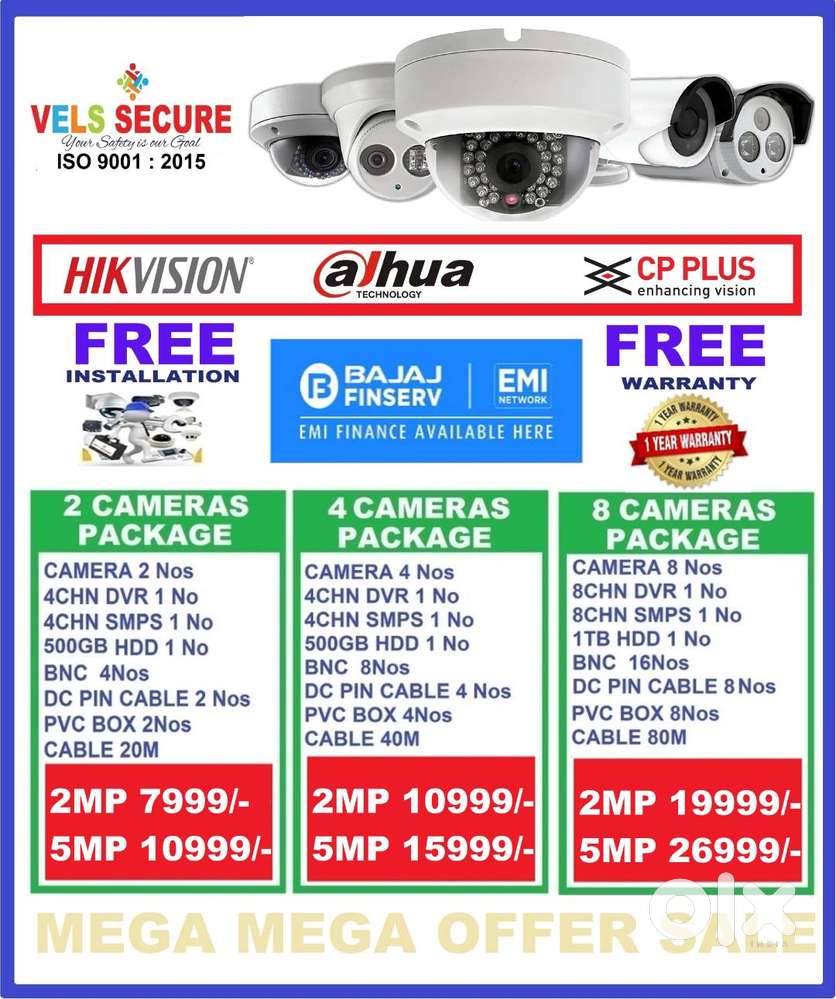 2MP HIKVISION CCTV CAMERA   DAY & NIGHT VISION MEGA   DISCOUNT       H