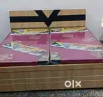 Brand New - Double bed with box 7700/- Finace Available