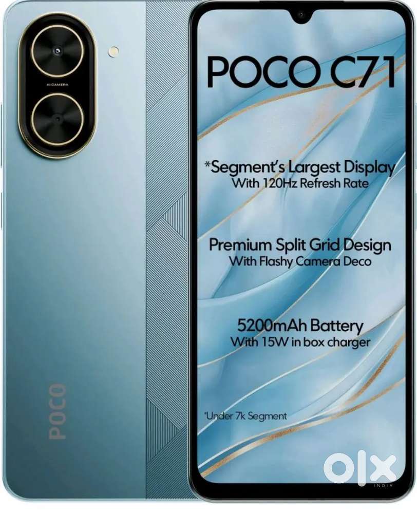 Poco c71 with box and charger