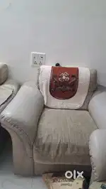 Beige colour 6 seater sofa
