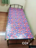 Single folding iron bed