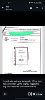 200 sq yards registration plot kalwapally Yadagirigutta 10 km