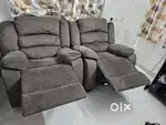 Royaloak Muar Malaysian Fabric Recliner| Single Seater 2 Recliners