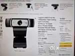 Logitech C930-E Full HD Webcam Camera Macbook & All Laptop Connected
