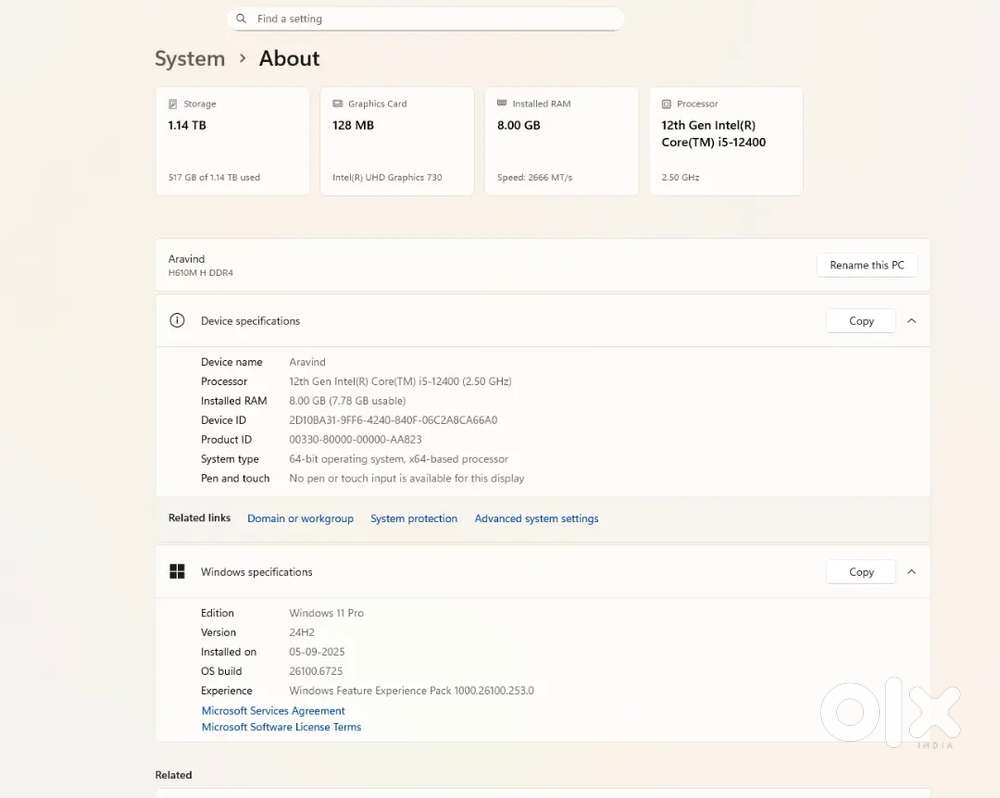 12th gen i5 custom build PC For sale