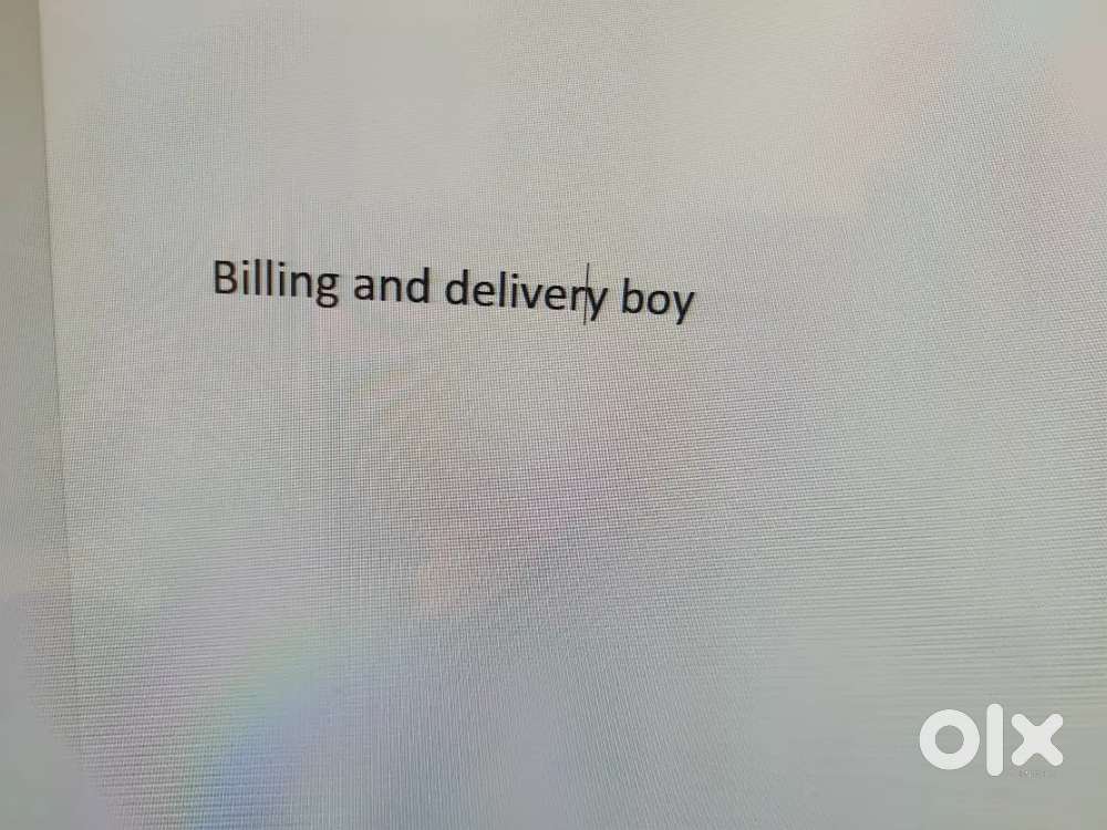 Billing and delivery boy