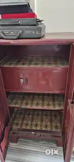 Maroon bombay safe cupboard