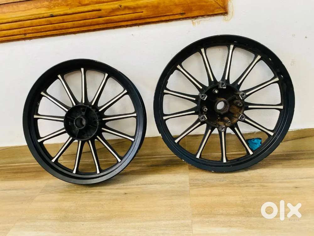 Alloy wheels of royal Enfield