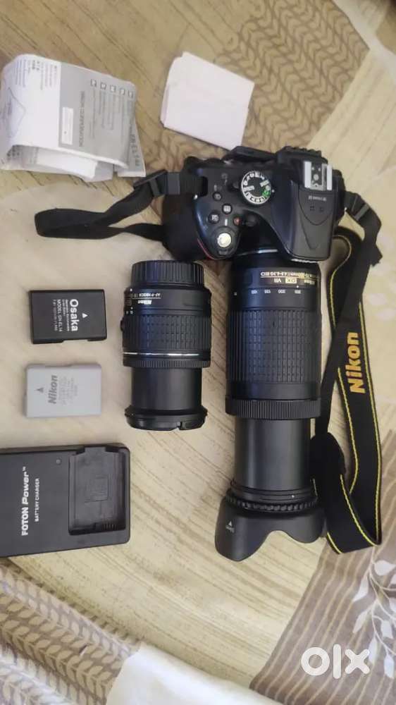 DSLR camera 52d hai do lens hai koi problem nahin Hai ful condition