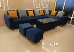 Sunday sale - New Sofa set 8999, L shape sofa 15990/- Emi available