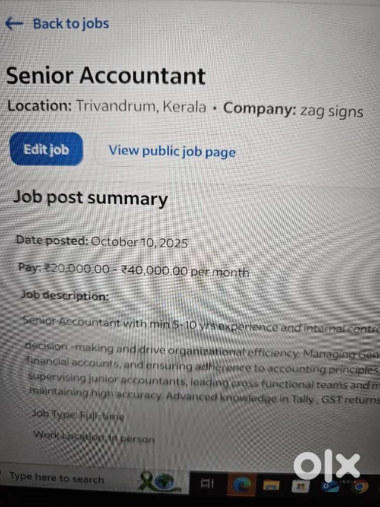 Senior Accountant