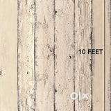 Vintage Cream Wood - Style#2 - Printed Backdrop - Fabric - 5 by 10 fee