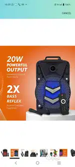Amazon Basics Party speaker 20W and Crompton marvel neo40Air cooler