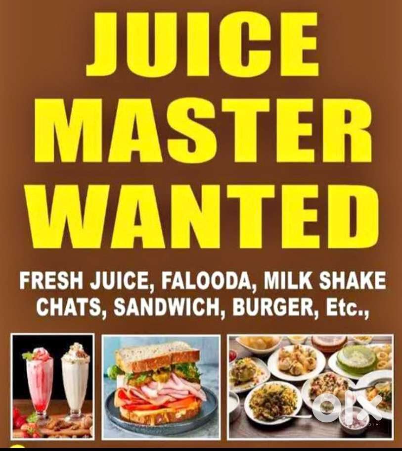 Juice and snacks master wanted