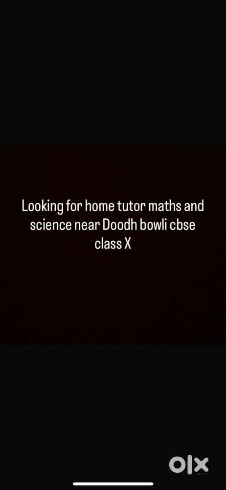 Looking for tutor