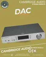 CAMBRIDGE AUDIO  STREAM MAGIC 6  DAC  CODE 9 AV STUDIO