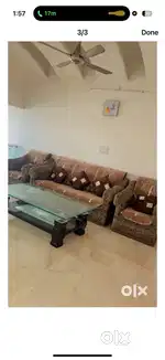 5 seater sofa with table