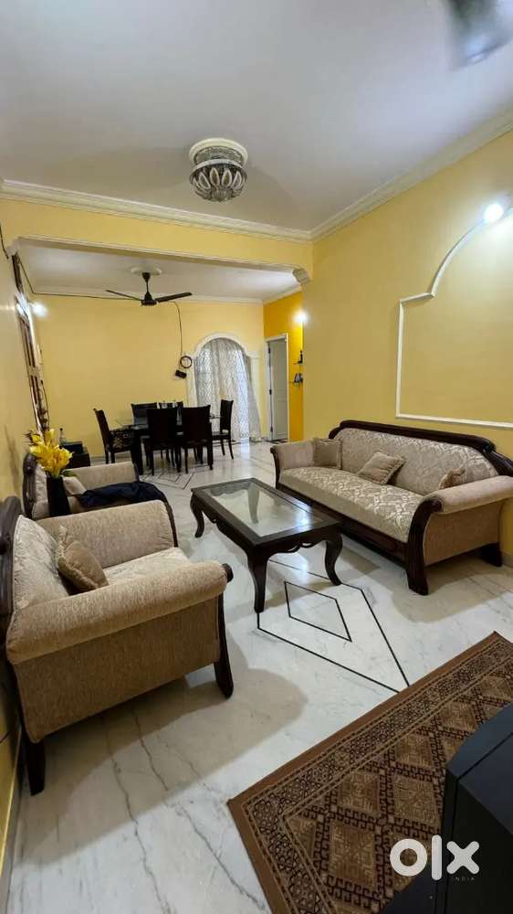 3 bhk fully furnished flat for rent at porvorim for 45 k