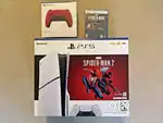 NEW Playstation(PS5) Spider-Man 2 Super Bundle with Extra red Controll