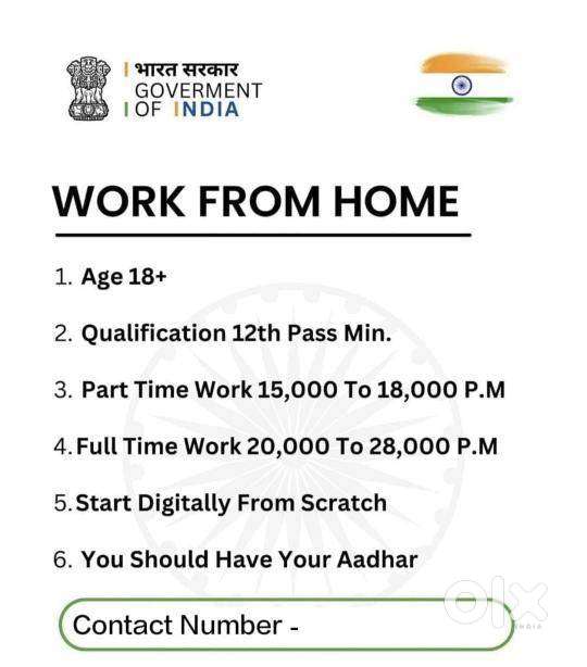 Work from home age 18+